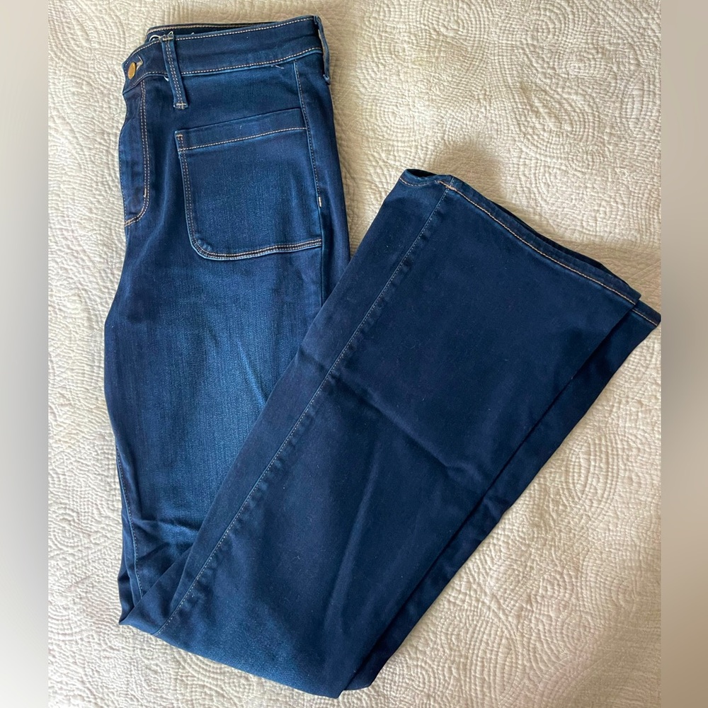 High rise flare jeans
